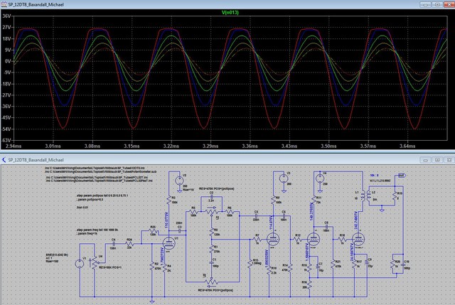 12DT8 PCL82 SE Amp Mit Klangsteller Im Clipping