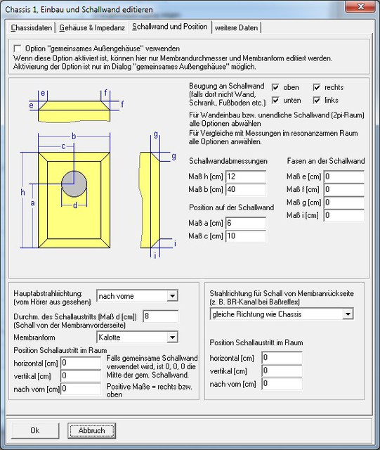 3FE25 Chassis_Menue2_Schallwand_u_Position