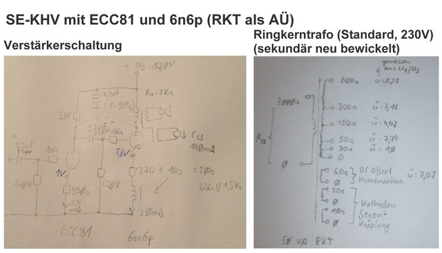 KHV ECC81 6n6p RKT - Schematic 
