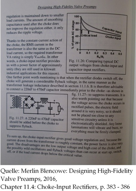 MerlinBlencowe Designing High-Fidelity Valve Preamps: Choke-Input Rectifiers (Textauszug)