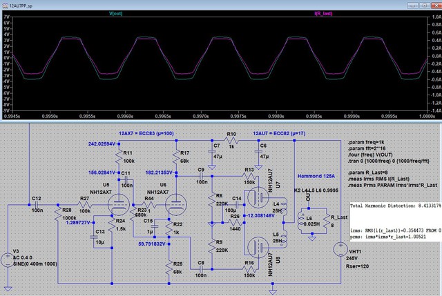 Mini Amp ECC82 PP Hammond 125A