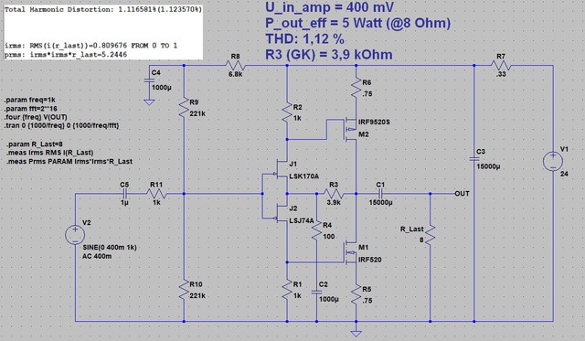 PASS DIY ACA mini Amplifier - Lower NFB