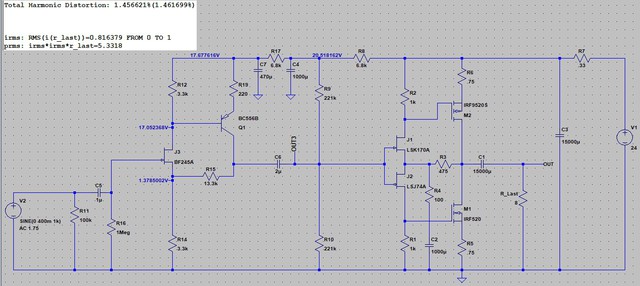 PASS DIY ACA mini Amplifier - Pre-Amp-Stage njf + pnp