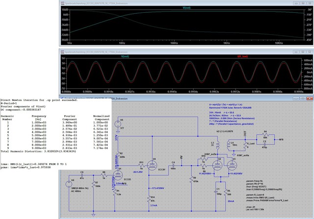 Sparbroetchen-Amp: ECC83, ECC81, 6SN7 U_in: 400mV Rms