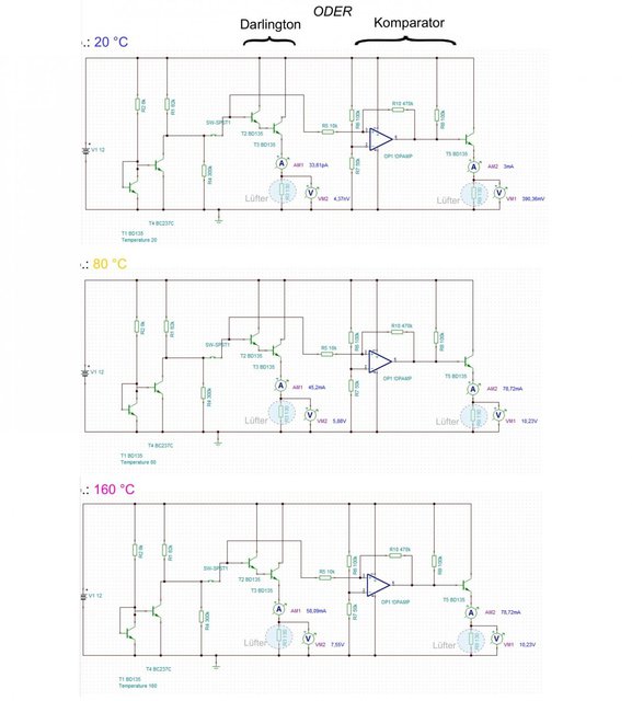 Temperatur-geregelter Luefter - Darlington vs. Komparator 4