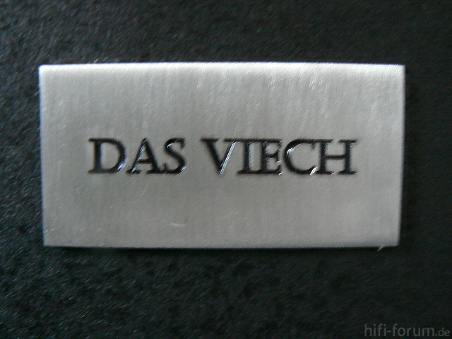 Schild "Das Viech"