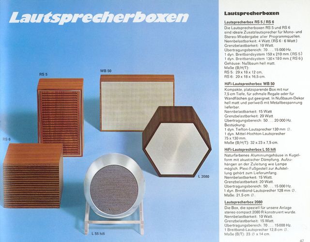 TELEFUNKEN Klangbox L 2080 / Sechseck Box