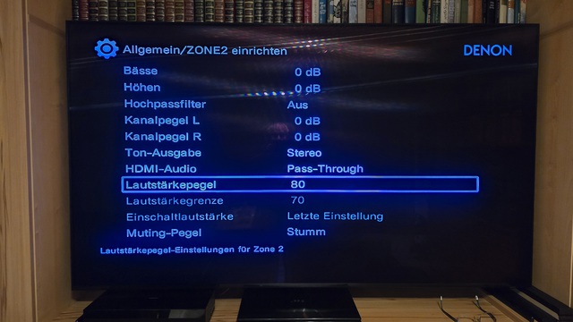 Zone 2 Lautstrkepegel