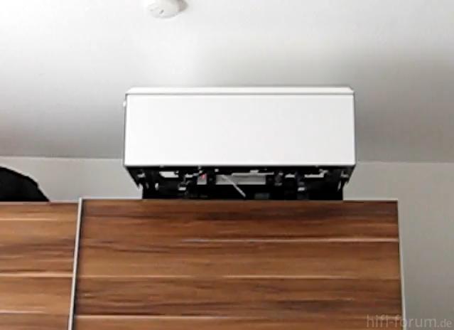 DIY TV lift auf Schrank on cupboard fhrt nach vorne und kippt