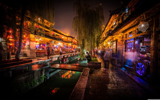 Night In Lijiang Wallpaper 5120x3200