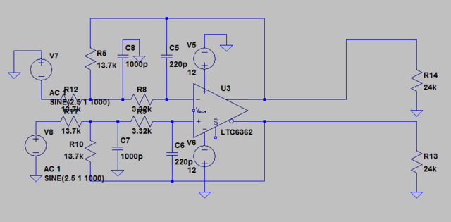 Differentieller, Aktiver Filter