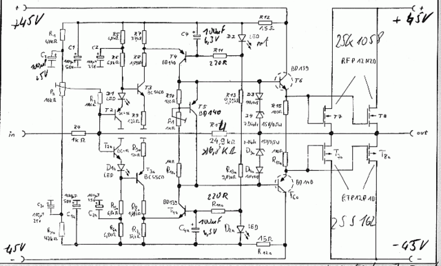 AVM Monoblock Stereoplay Amp Circuit