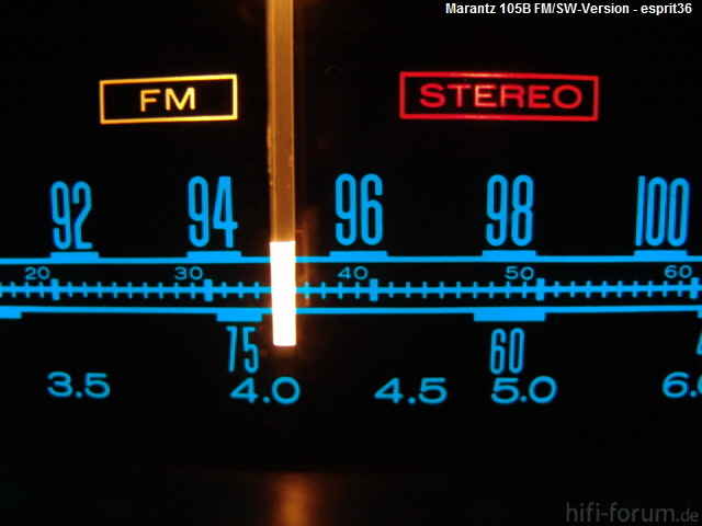Frequenzband Marantz 105B - Kurzwellen-Version -