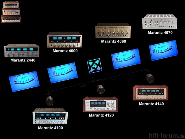 Vintage Marantz Quadradial Aplifiers