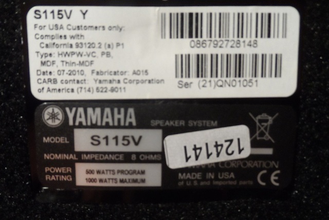 Yamaha S 115 V