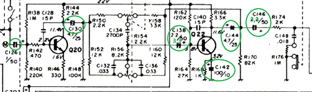 Replaced Capacitors Preamp Tone