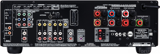 Onkyo TX-SR 508 REAR