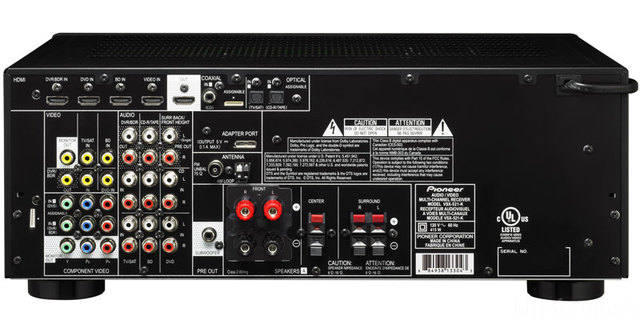 PIONEER VSX 521 Back Large