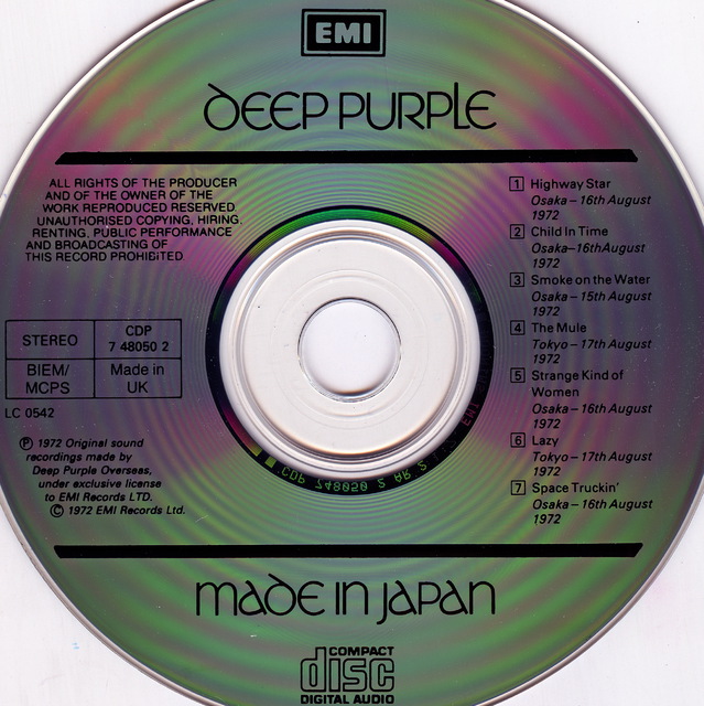 Deep Purple - Made in Japan EMI