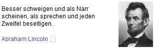 Besser schweigen