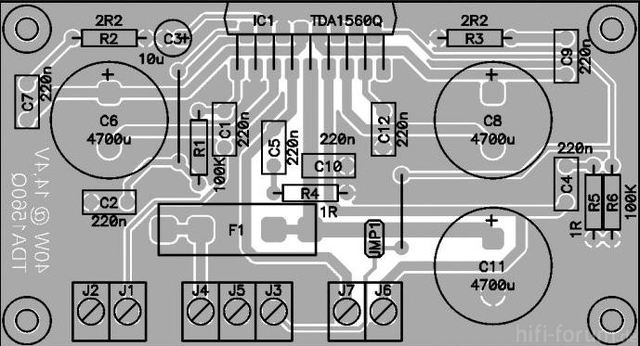 Layout TDA1560