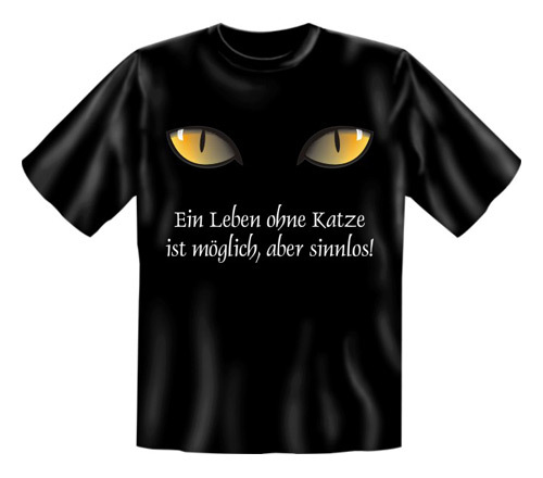 T-Shirt_Leben ohne Katze