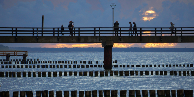 Abendspaziergang am Strand von Zingst 