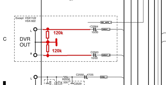 Modifierzierte Ausgangsschaltung VSX-922