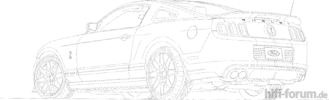Ford Mustang Shelby GT Drawing