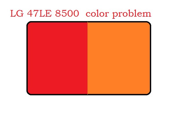 LG 47 LE 8500 color problem