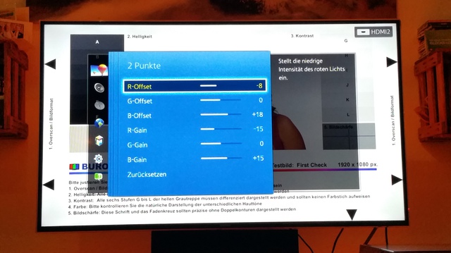 Weißabgleich Bluray