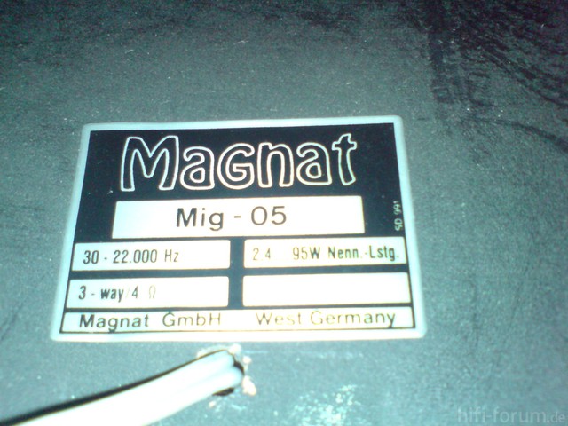 Magnat MIG 5 DATEN