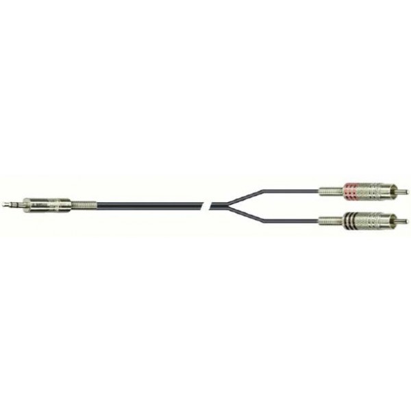 Kabel Y Kabel Stereo Miniklinke Auf 2x Cinch 5m