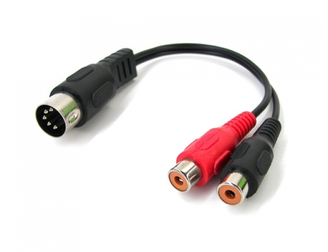 Stereo Cinch Buchse Auf DIN Stecker Adapter