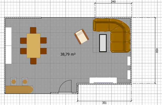 Grundriss Wohn- Und Esszimmer
