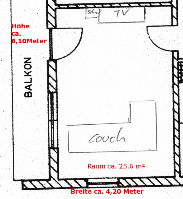 Plan Wohnzimmer