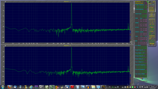 Klirrmessung Mit 1kHz Panasonic DMP-BDT310EG An Focusrite Saffire PRO 24 Ohne Sound-Programme