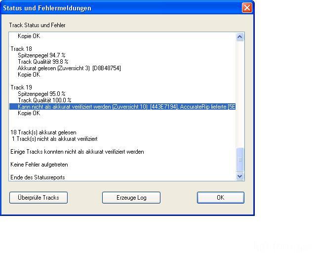 1 Track nicht akurat