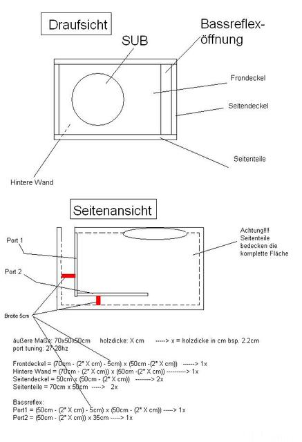 Subwoofergehäuse Paint