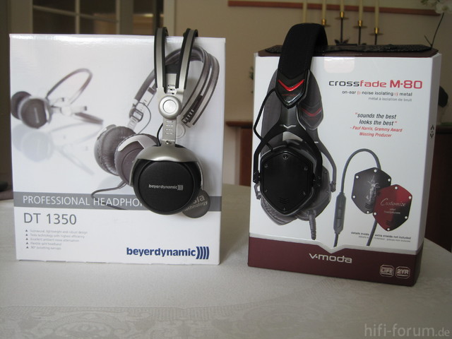 Beyerdynamic DT 1350 und V-Moda Crossfade M-80