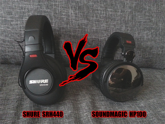 SHURE SRH440  VS  SOUNDMAGIC HP100