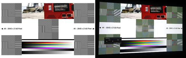 Sony VPL VW520   UHD Original Vs  UHD Projektion   Foto Michael B  Rehders MBR003 