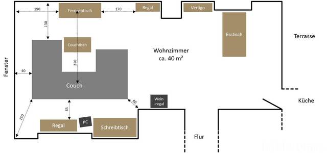 Grundriss Wohnzimmer