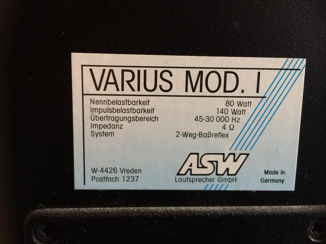 ASW Varius Mod. 1