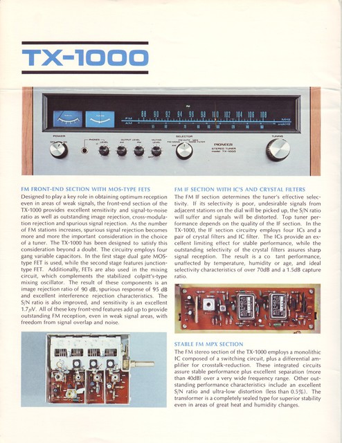 Pioneer TX 1000