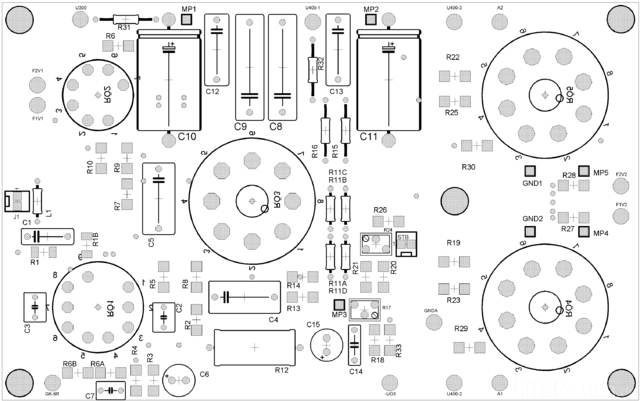 Leiterplate Bauteilseite