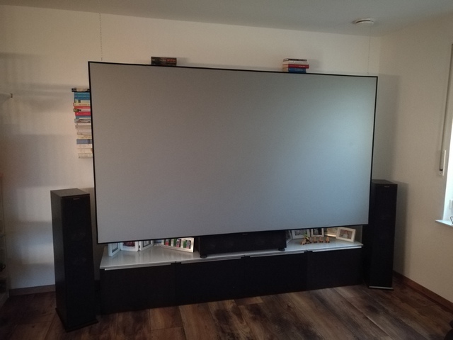 Keilrahmen Leinwand An Decke Hangen Leinwande Beamerzubehor Messtechnik Co Hifi Forum