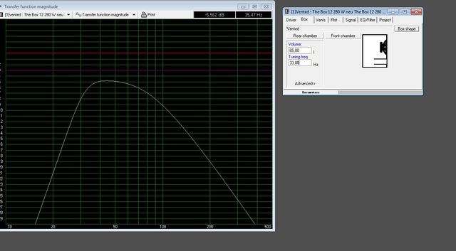 Simulation 12-280 W In 65 L BR