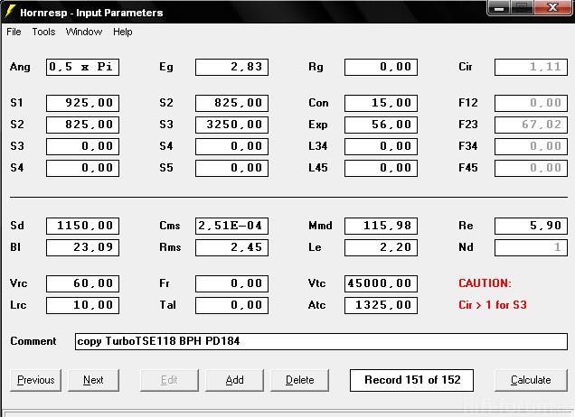 Bph118hrparameter