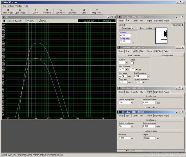 BMS 12S330 + CX2310 + S-150 SPL -Subsonic